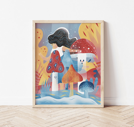 plakaty Plakat Kosmiczne grzyby