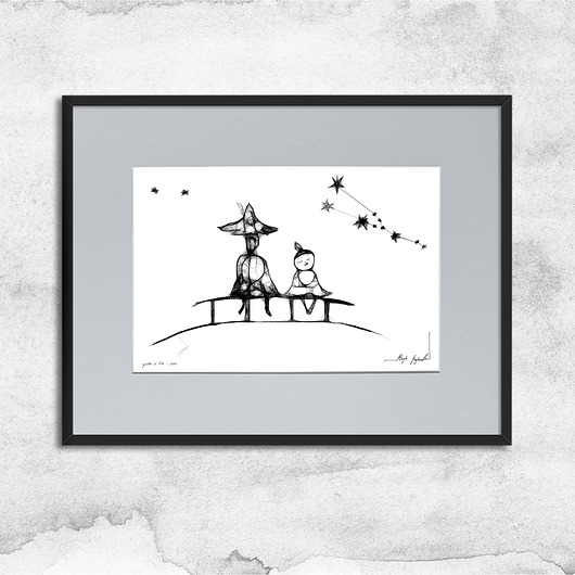 obrazy i plakaty do pokoju dziecięcego Dziecięca grafika z ramą