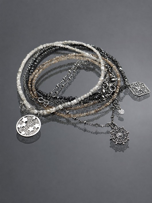 srebrne naszyjniki Diamonds / l. grey/ - naszyjnik