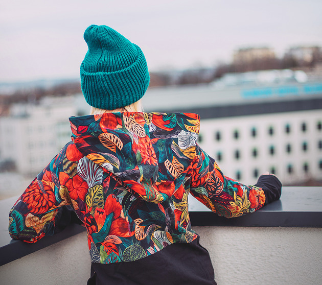 OVERSIZE bluza,patchwork,tajemniczy ogród agagu