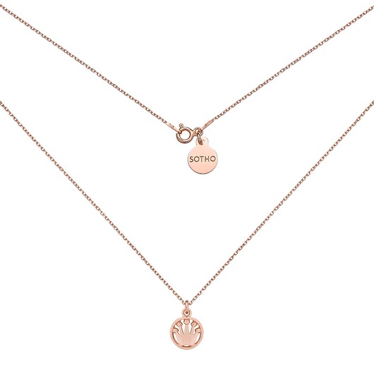 złote naszyjniki Naszyjnik z koroną z różowego złota