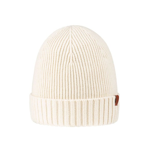 czapki i kapelusze męskie Wełniana czapka z kaszmiru  i merino wool kremowa