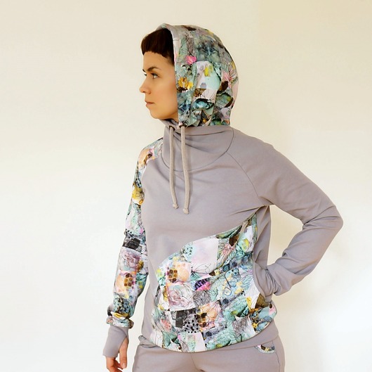 Bluza z kapturem - Pastele Mimi Monster