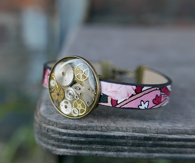 bransoletki skórzane Mechaniczna bransoletka unisex 210