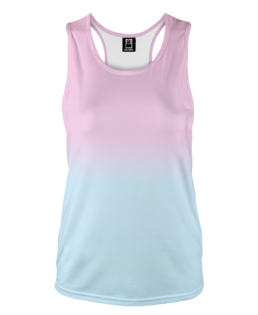 topy damskie DR.CROW Bokserka Damska Ombre Pink Blue