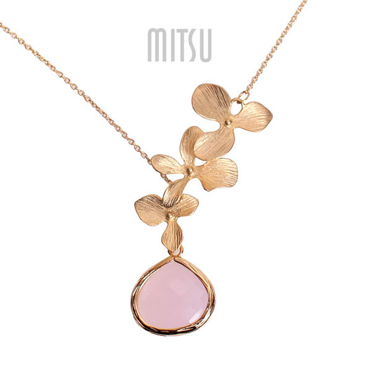 Naszyjnik Pink and Gold Fussion Mitsu