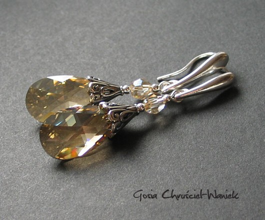 kryształ Swarovski golden shadow Gosia Chruściel-Waniek