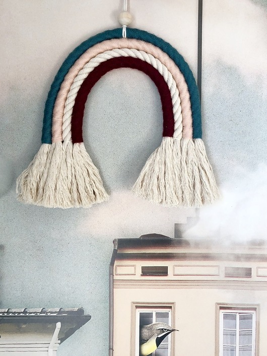 makramy Tęcza makramowa w stylu boho