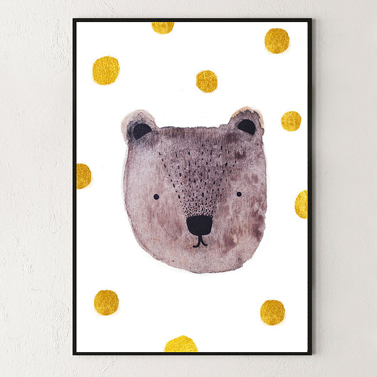 Plakat Miś Teodor / A3 manufakturaladnie