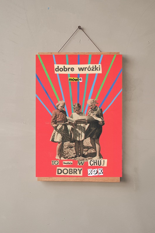 Dobre Wróżki -  Kolaż - plakat - wydruk Magda Rzeźniczak