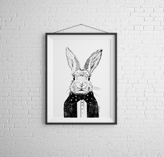 Marceli - plakat autorski 30x40 Kreska