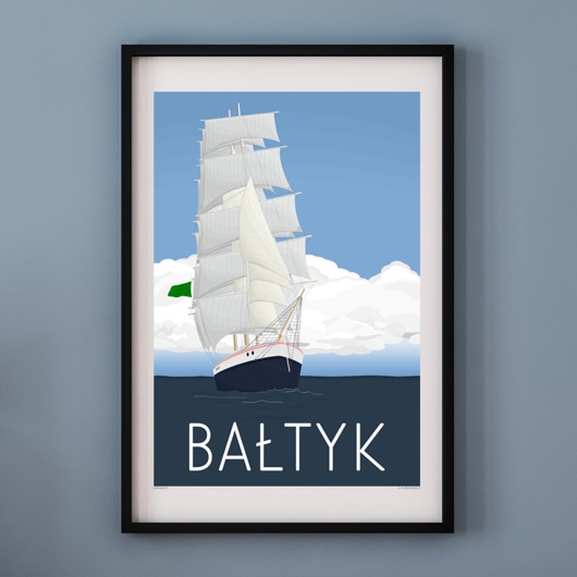Plakat BAŁTYK 2 A1 A. W. WIĘCKIEWICZ