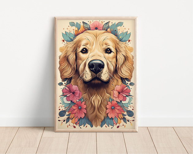 plakaty Plakat golden retriever
