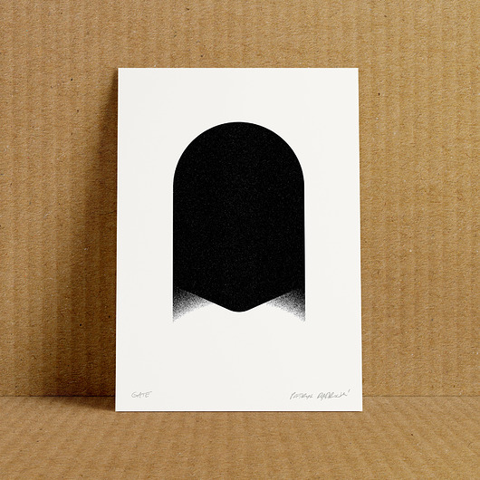 plakaty Plakat Sitodruk GATE