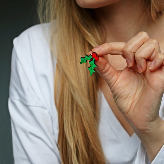 przypinki Ostrokrzew Pin