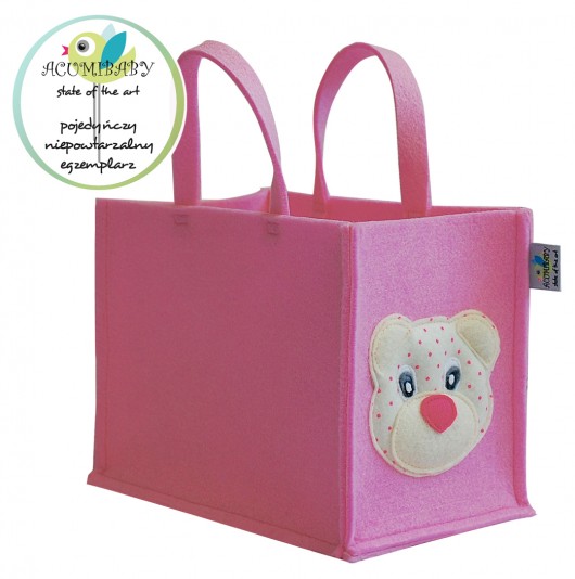 ACUMI-BOX z Misiem (jasny róż) ACUMIBABY