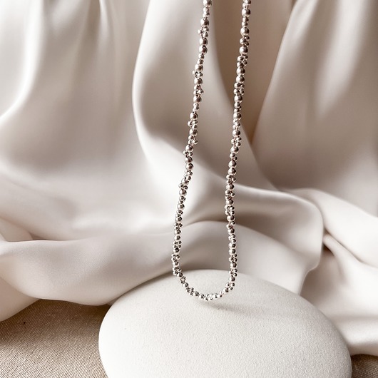 chokery Srebrny Choker naszyjnik Bubble