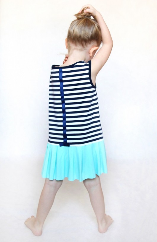 Sukienka Lili Navy Blue Stripes martababy
