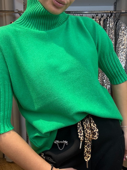 swetry damskie  Golf z krótkim rękawem