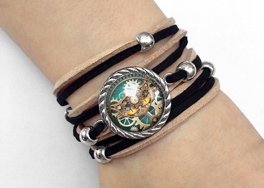 Bransoletka STEAMPUNK'OWY KOT - 0583 EGGinEGG