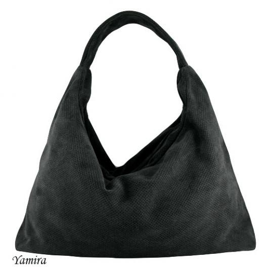 Torba XXL :: suede graphite big bag :: yamira