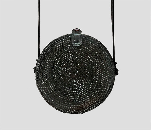 torby na ramię Torebka Rotan Ate Bulat Black