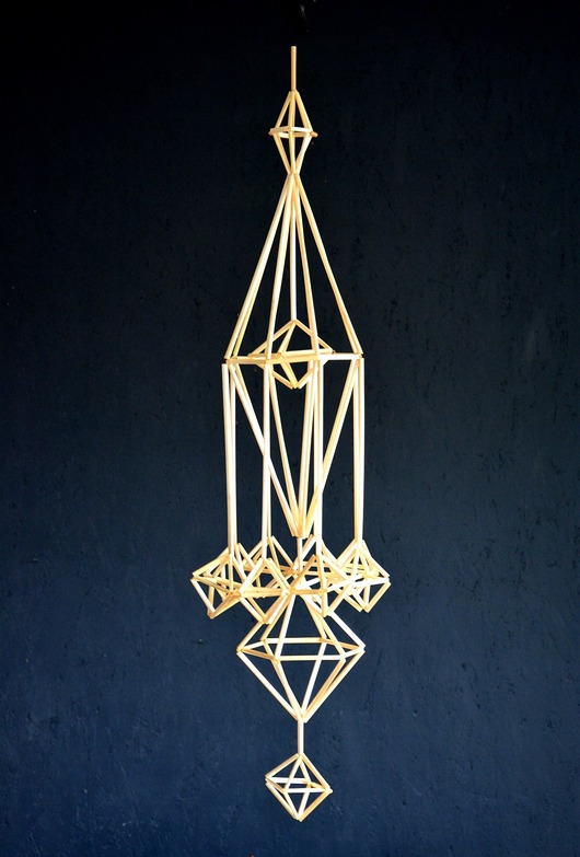 ozdoby wielkanocne Pająk ze słomy