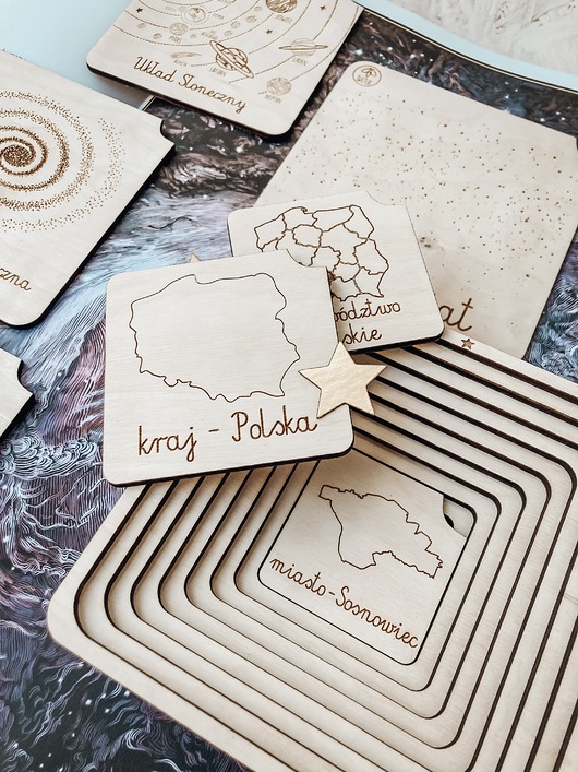 puzzle dla dzieci Personalizowana układanka WSZECHŚWIAT