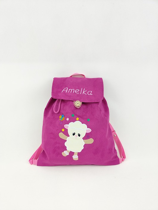 torebki, worki i plecaki dziecięce Plecak z owieczką, personalizowany prezent, plecak z imieniem