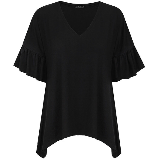 t-shirt damskie T-shirt z falbanami