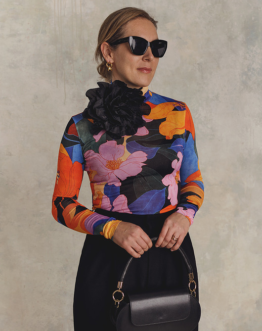 bluzki z długim rękawem damskie Golf irys orange