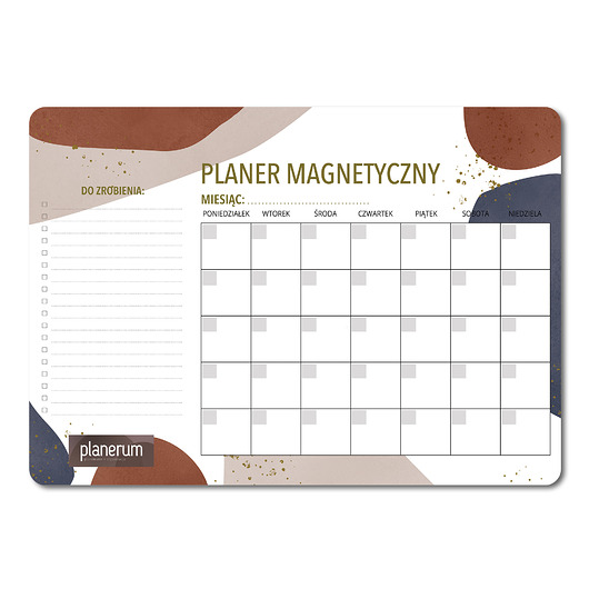 kalendarze i plannery Planer Magnetyczny Suchościeralny - A3 Abstract - na lodówkę