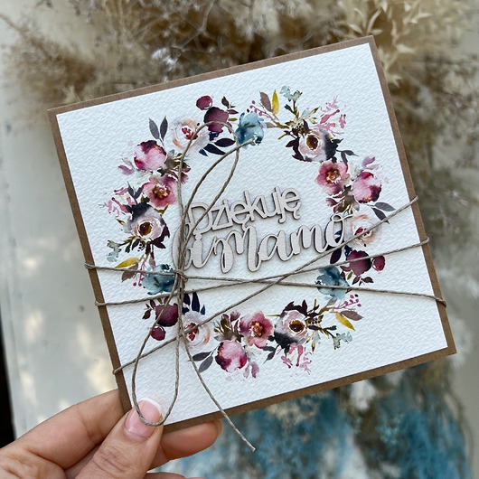 kartki scrapbooking Kartka dla mamy, na dzień matki
