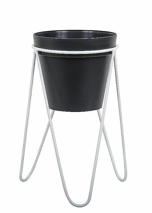 Kwietnik Stojący Loft 50 cm Biały MIA home
