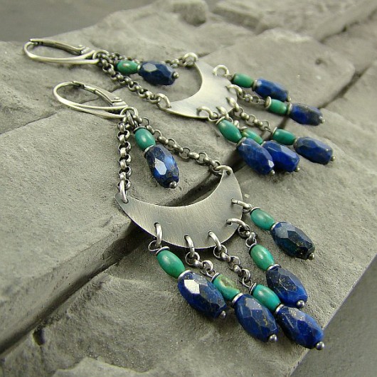 Kolczyki Lapis&Turkus RayOfArt