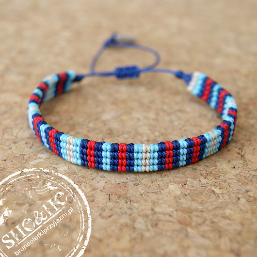 Road - navy blue/l.blue/red - 8 mm SHEandHE