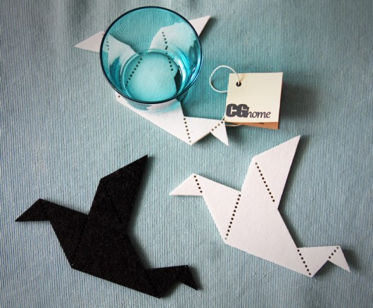 Podkładki 4szt. pod kubek ORIGAMI Cghome