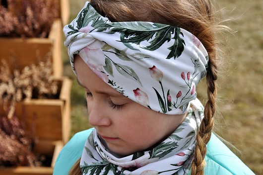 Opaska dresowa turban- In Garden Mi Bebe