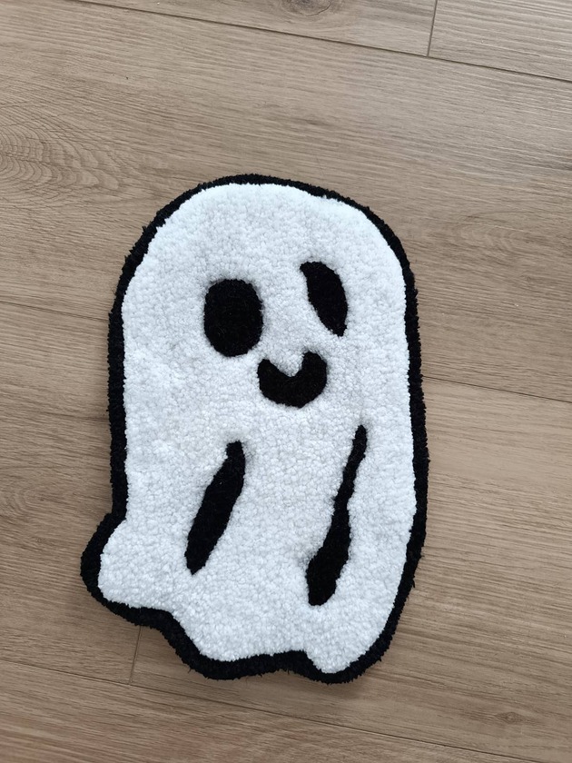 Ozdoby na ścianę Duch, mini dywan halloween