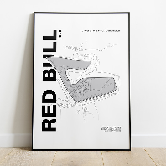 Plakat Tory wyścigowe - Red Bull Ring Peszkowski Graphic