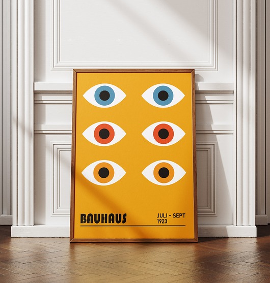 plakaty Minimalistyczny plakat - Bauhaus #17 - Do salonu, sypialni, biura