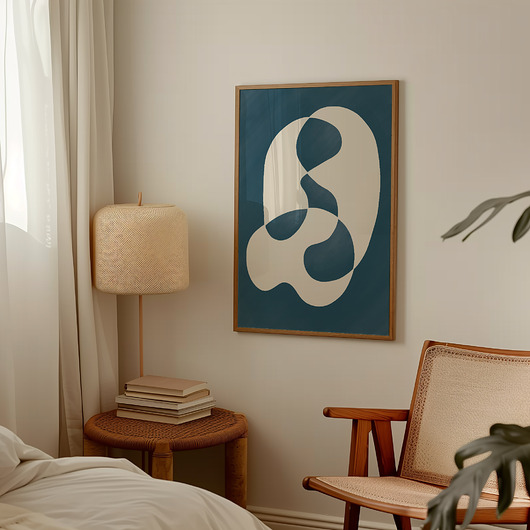 plakaty Plakat Blue abstract no.2