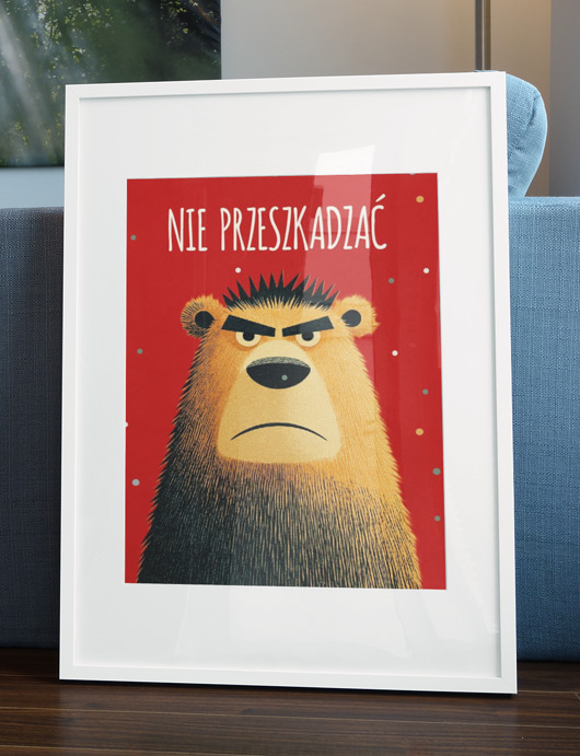 plakaty Plakat   NIE PRZESZKADZAĆ  30cmx40cm