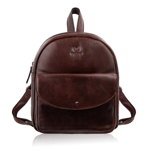 plecaki Plecak damski skórzany mały brązowy vintage Paolo Peruzzi SL-47-BR