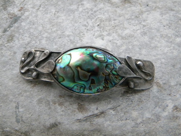 muszla paua - klamra do włosów Beata Trotter