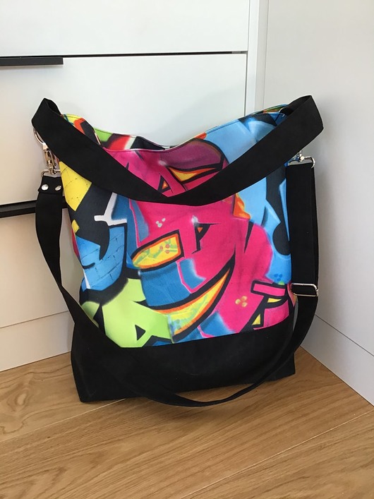 torby na ramię Torba hobo XL - print graffiti