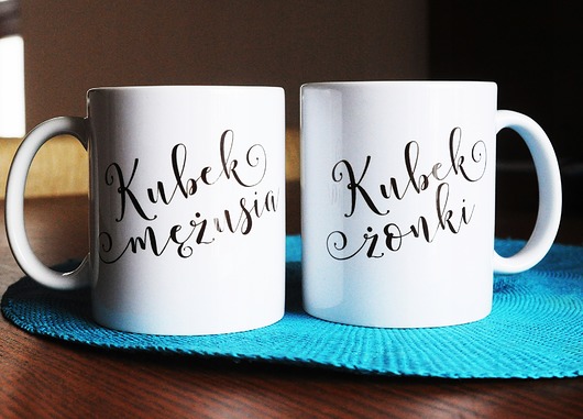 kubki Kubek mężusia, żonki, kubki dla małżeństwa, zestaw