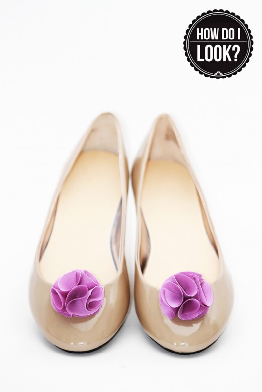 Cotton Flower - Lavender - klipsy do butów HowDoILook