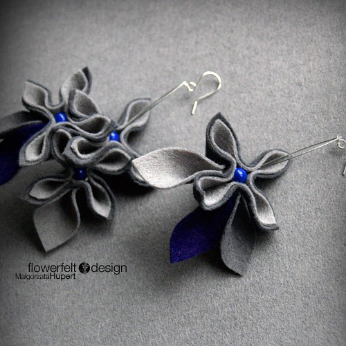 Fioletowe szarości  FlowerFelt Design