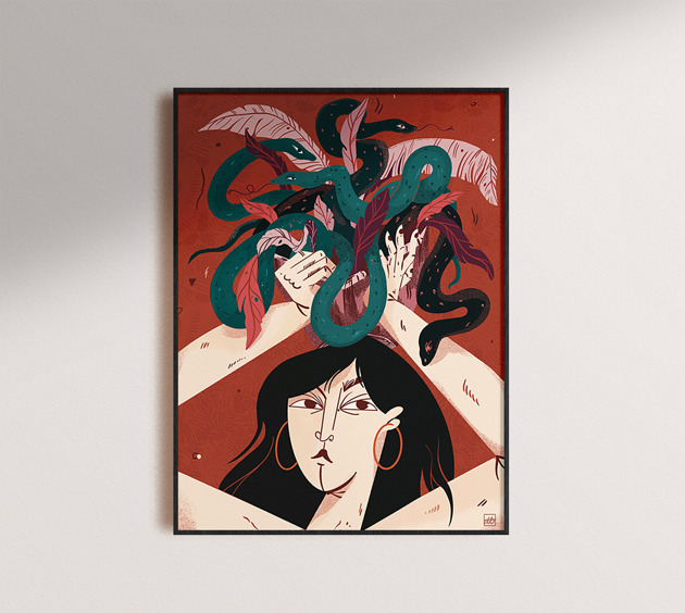 grafiki i ilustracje Snake Gift